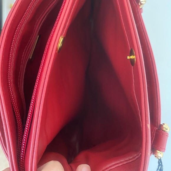 Giani Bernini Red Purse Handbag Genuine Leather - Picture 5 of 8